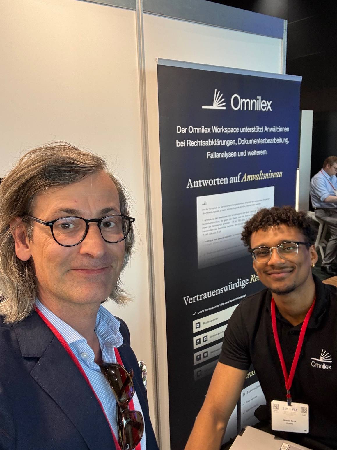 Ismael Seck (Omnilex) und Sven Kohlmeier