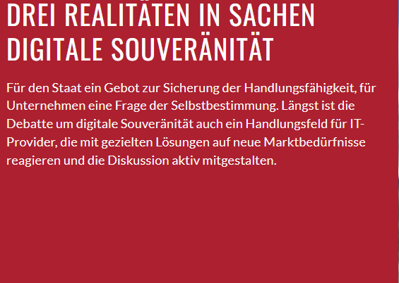 Digitale Souveränität